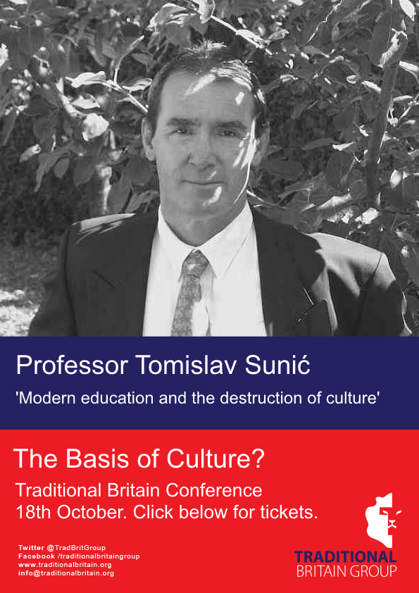 Traditional Britain Group Conference - Professor Tomislav (Tom) Sunic