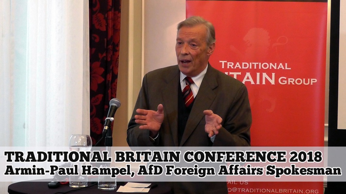 Armin-Paul Hampel, AfD, Traditional Britain Conference 2018
