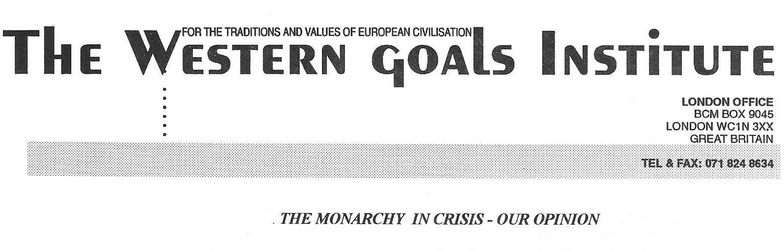 Archive: WGI Paper On The Monarchy In Crisis, 1996