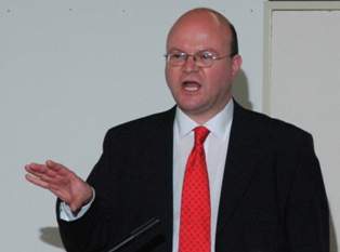 Adrian Davies addresses the TBG on Bonar Law, the 